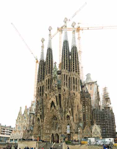 Foto, materieel, vrij, landschap, schilderstuk, bevoorraden foto,De Sagrada Familia!, , , , 