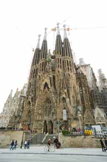 Foto, materieel, vrij, landschap, schilderstuk, bevoorraden foto,De Sagrada Familia!, , , , 