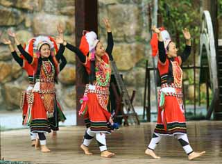 photo,material,free,landscape,picture,stock photo,Creative Commons,9 family culture village folk dance, jiu zu wen hua cun, , , 