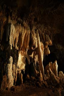 fotografia, material, livra, ajardine, imagine, proveja fotografia,Ishigaki-jima Ilha estalactite caverna, caverna de estalactite, Estalactite, Pedra calcria, caverna