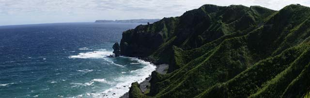 photo,material,free,landscape,picture,stock photo,Creative Commons,To the Sea of Japan, cliff, Water, mountain, wave