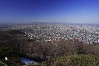 foto,tela,gratis,paisaje,fotografa,idea,Movimiento amplio de shi de - de Sapporo del ojo, Hokkaido, Observatorio, rea de pueblo, Cielo azul