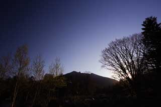 Foto, materiell, befreit, Landschaft, Bild, hat Foto auf Lager,Mt. Eniwa, Hokkaido, Ich mache es, und es ist Seenkunst, Mt. Eniwa, blauer Himmel