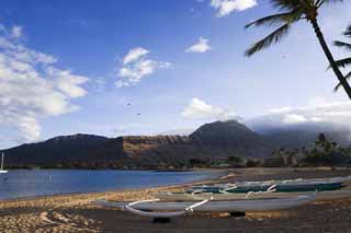 photo, la matire, libre, amnage, dcrivez, photo de la rserve,Hbergez Plage de matin, plage sablonneuse, kayak, montagne, plage