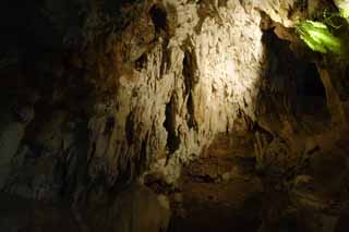 fotografia, materiale, libero il panorama, dipinga, fotografia di scorta,Caverna di stalattite di Isola di Ishigaki-jima, caverna di stalattite, Stalattite, Calcare, caverna