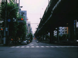 photo, la matire, libre, amnage, dcrivez, photo de la rserve,Aoyama Rue 6:00 de l'aprs-midi, autoroute, feu de circulation, , 