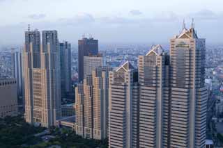 Foto, materiell, befreit, Landschaft, Bild, hat Foto auf Lager,Shinjuku entwickelte neu Stadtzentrum, Gebude, Hochhaus, Shinjuku, 