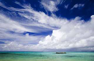 foto,tela,gratis,paisaje,fotografa,idea,El cielo de un pas del sur, Nube, El mar, Cielo azul, Verde de esmeralda
