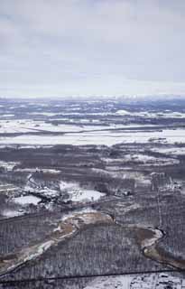 Foto, materiell, befreit, Landschaft, Bild, hat Foto auf Lager,Die Norderde, Es ist schneebedeckt, schneebedecktes Feld, Bewlktheit, Fluss