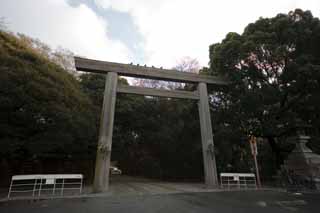 fotografia, material, livra, ajardine, imagine, proveja fotografia,Atsuta-jingu Santurio torii, Santurio de Xintosmo, torii, O porto, Religio