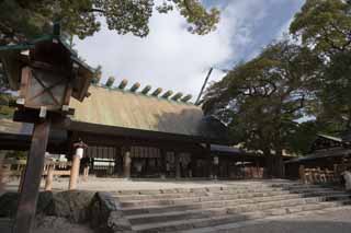 photo, la matire, libre, amnage, dcrivez, photo de la rserve,Temple Atsuta-jingu, Temple shintoste, Prire, Shintosme, Religion