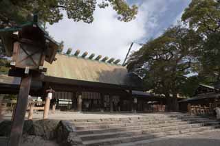 fotografia, materiale, libero il panorama, dipinga, fotografia di scorta,Sacrario di Atsuta-jingu, Sacrario scintoista, Preghiera, Scintoismo, Religione