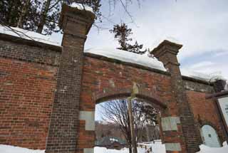 photo, la matire, libre, amnage, dcrivez, photo de la rserve,Une prison porte arrire, Prison Abashiri, prison, , Abashiri dbarquent sans beaucoup nombre