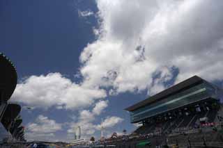 Foto, materieel, vrij, landschap, schilderstuk, bevoorraden foto,De lucht van Suzuka Circuit, Renbaan, Snellend gemaald, Circuit, De keeten