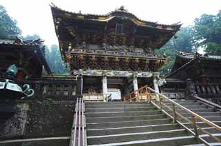 photo,material,free,landscape,picture,stock photo,Creative Commons,The Tosho-gu Shrine positive light gate, The positive light gate, world heritage, sculpture, I am luxurious