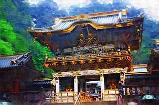 illust, , , , , ,  ,  , .,Tosho-gu Shrine   ,   ,  , ,  