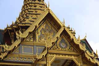 photo,material,free,landscape,picture,stock photo,Creative Commons,Decoration of Chakri Palace, Gold, Buddha, The royal palace, Sightseeing