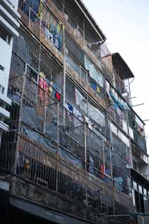 photo,material,free,landscape,picture,stock photo,Creative Commons,A house of Bangkok, An apartment, house, house, porch