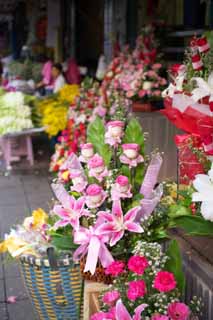 fotografia, materiale, libero il panorama, dipinga, fotografia di scorta,Un cesto floreale di una rosa, rosa, , , giglio