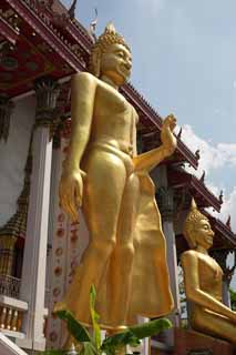 photo,material,free,landscape,picture,stock photo,Creative Commons,Lucky Buddha, temple, Buddhist image, Gold, Bangkok