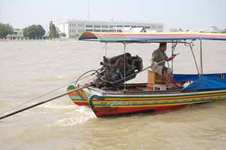 Foto, materieel, vrij, landschap, schilderstuk, bevoorraden foto,Een motor directe verbinding boot, Een motor, Schip, Schroef, Bangkok