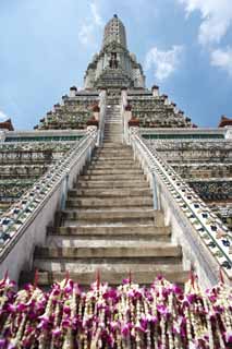 Foto, materiell, befreit, Landschaft, Bild, hat Foto auf Lager,Tempel von Dawn, Tempel, Buddhistisches Bild, Ziegel, Bangkok