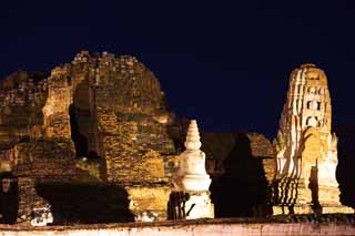 foto,tela,gratis,paisaje,fotografa,idea,Wat Phra Mahathat, La herencia cultural de mundo, Buddhism, Edificio, Sobras de Ayutthaya