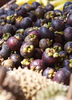 photo,material,free,landscape,picture,stock photo,Creative Commons,A mangosteen, Fruit, Fruit, mangosteen, 