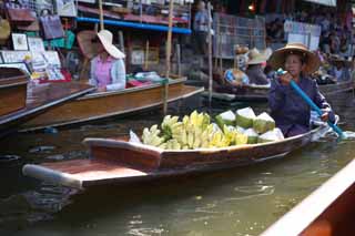 Foto, materiell, befreit, Landschaft, Bild, hat Foto auf Lager,Ein Schiff des Wassermarktes, Markt, Das Kaufen und das Verkaufen, Boot, 