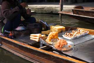 foto,tela,gratis,paisaje,fotografa,idea,Un waffle del mercado de agua, Mercado, Comprando y vender, Bote, 