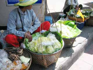 photo,material,free,landscape,picture,stock photo,Creative Commons,Bangkok stand, stand, Vegetables, basket, basket