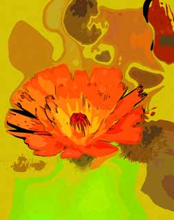illust,tela,gratis,paisaje,fotografa,idea,pintura,Lpiz de color,dibujo,Una flor de naranja, Una naranja, Ptalo, , 