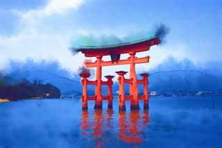 ,,, ,,,   , ,.  

Otorii Itsukushima-jinja   ,   ., Otorii.,   .  ,   cinnabar  