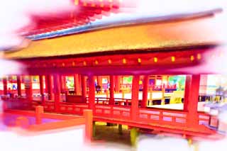 ,,, ,,,   , ,.  

  Itsukushima-jinja   ,   ., Otorii.,   .  ,   cinnabar  