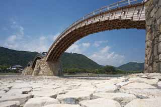 foto,tela,gratis,paisaje,fotografa,idea,Kintai - el bridge de kyo, Puente de Kintai - kyo, Notaba el puesto, Sitio de turismo, Puente