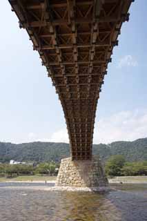 fotografia, materiale, libero il panorama, dipinga, fotografia di scorta,Kintai-kyo fa un ponte su, Kintai-kyo fa un ponte su, luogo notato, facendo il turista macchia, ponte