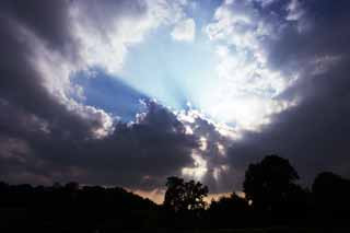 fotografia, materiale, libero il panorama, dipinga, fotografia di scorta,Una voce da cielo, nube, asta di luce, Il sole, Luminosit