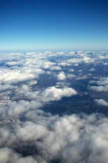 Foto, materiell, befreit, Landschaft, Bild, hat Foto auf Lager,Abgelegener Mts. Hidaka, Wolke, Mts. Hidaka, Mt. Yuubari, blauer Himmel