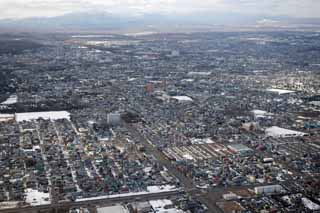 Foto, materiell, befreit, Landschaft, Bild, hat Foto auf Lager,Der Chitose-shi-Himmel, Gebude, Haus, Strae, Stadtplanung