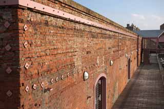 fotografia, materiale, libero il panorama, dipinga, fotografia di scorta,Un negozio all'ingrosso di mattone rosso, mattone rosso, negozio all'ingrosso, La storia, porto