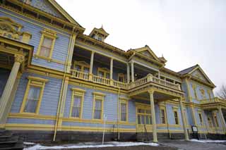 photo,material,free,landscape,picture,stock photo,Creative Commons,Former Hakodate ward public hall, Western style architecture, port town, roof, window