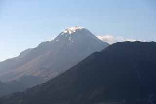 fotografia, materiale, libero il panorama, dipinga, fotografia di scorta,Mt. Unzen Hiroshi Ken, Un vulcano attivo, Unzen, Mt. Hiroshi Ken, Fumo