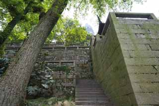 Foto, materiell, befreit, Landschaft, Bild, hat Foto auf Lager,Ishigaki von HuQiu, steinigen Sie Treppe, Treppe, Ishigaki, Tigerhgel