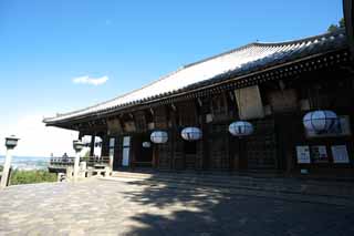 photo,material,free,landscape,picture,stock photo,Creative Commons,Nigatsu-do Hall, lantern, wooden building, Eaves, The water-drawing ceremony