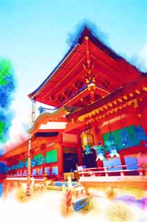 illust, , , , , ,  ,  , .,Kasuga Taisha Shrine, Shinto, Shinto shrine,    , 