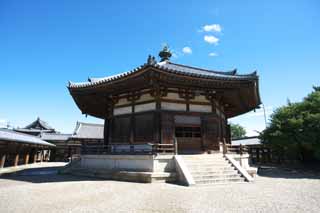 photo,material,free,landscape,picture,stock photo,Creative Commons,Horyu-ji Temple dream, Buddhism, Dream, 8 square shape, An inner temple