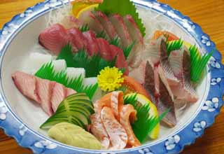 photo,material,free,landscape,picture,stock photo,Creative Commons,A helping of various kinds of dishes of the sashimi, Fish dishes, I stab you and serve it, Sashimi, Sashimi