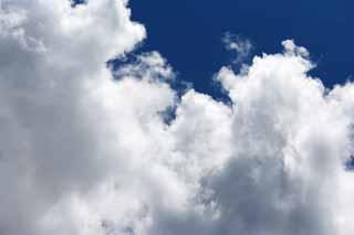 Foto, materieel, vrij, landschap, schilderstuk, bevoorraden foto,Een wolk van de zomer, Blauwe lucht, Thunderhead, In de zomer, Zonnelicht