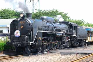 fotografia, materiale, libero il panorama, dipinga, fotografia di scorta,Una locomotiva di vapore, vaporizzi locomotiva, treno, ruota che guida, Carbone