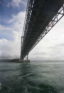 Foto, materieel, vrij, landschap, schilderstuk, bevoorraden foto,Naruto Kanaliseren, Basculebrug, Hangbrug, Een wereldzee stroom, Verkeer